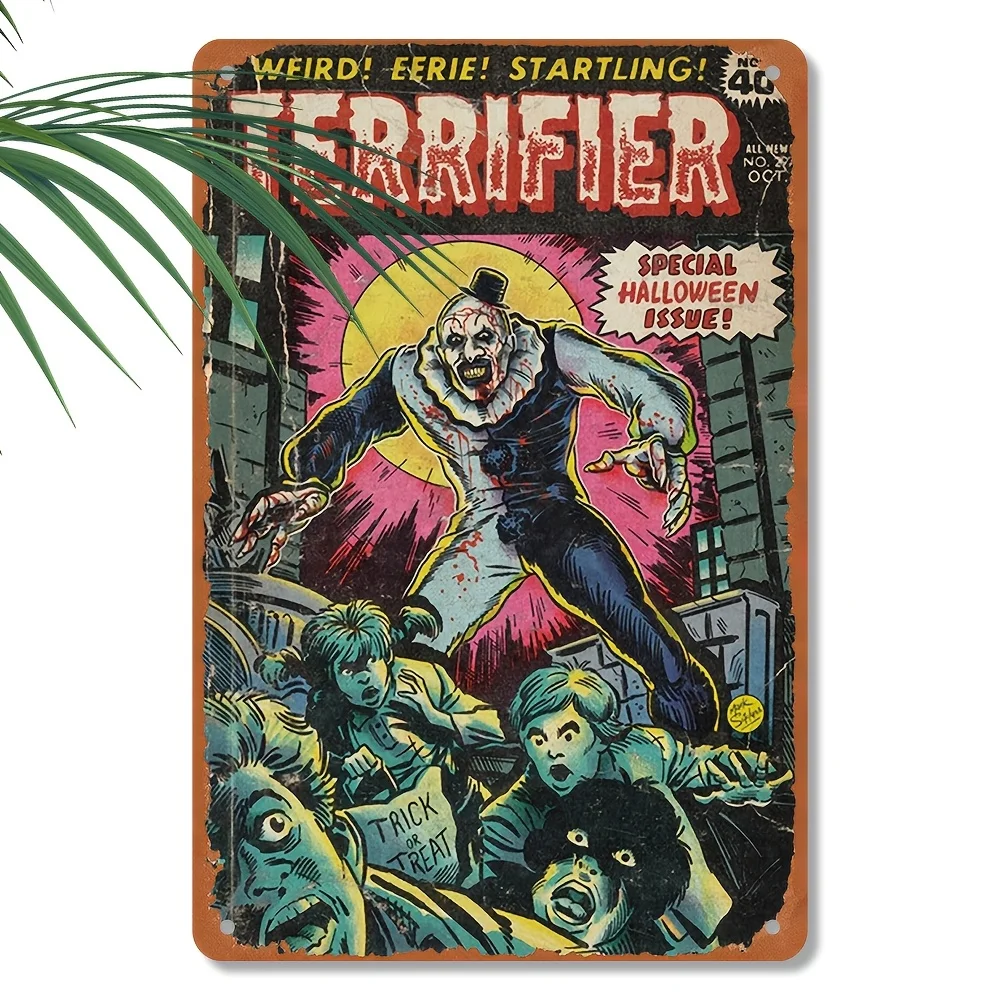 ヴィンテージ風「テラフィアー」ホラー漫画の金属製ウォールアー - Vintage Collectible Plates のレビューと価格