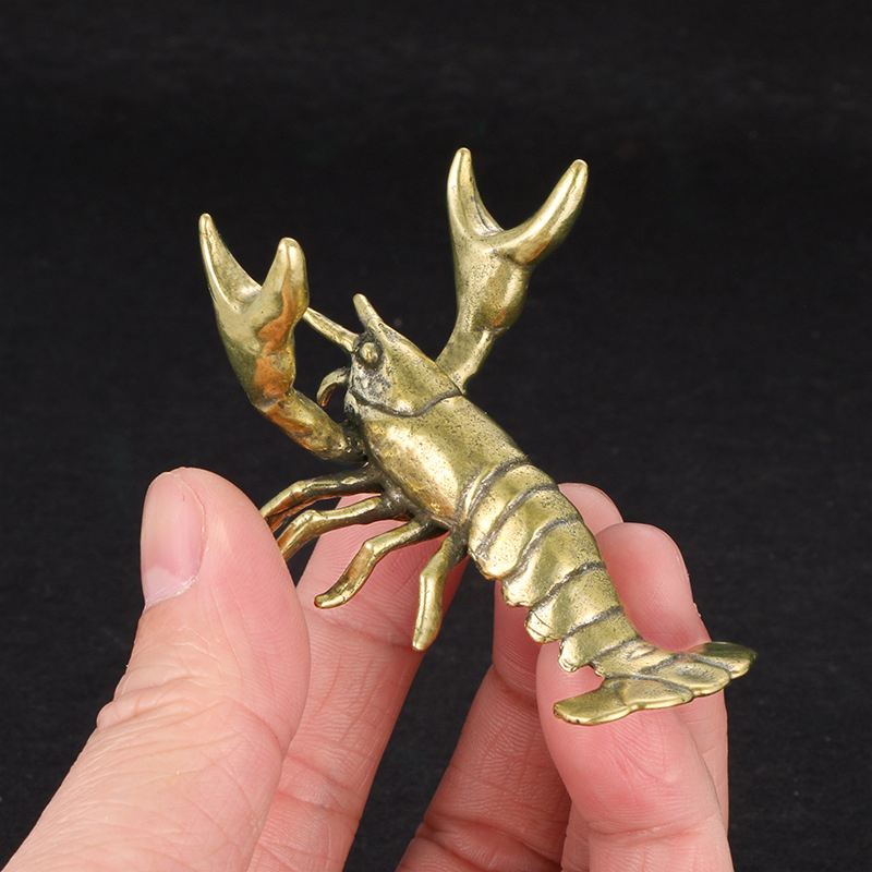 面白い真鍮製ザリガニの置物、ヴィンテージ風動物ペン立て、デス - Vintage Collectible Pens のレビューと価格