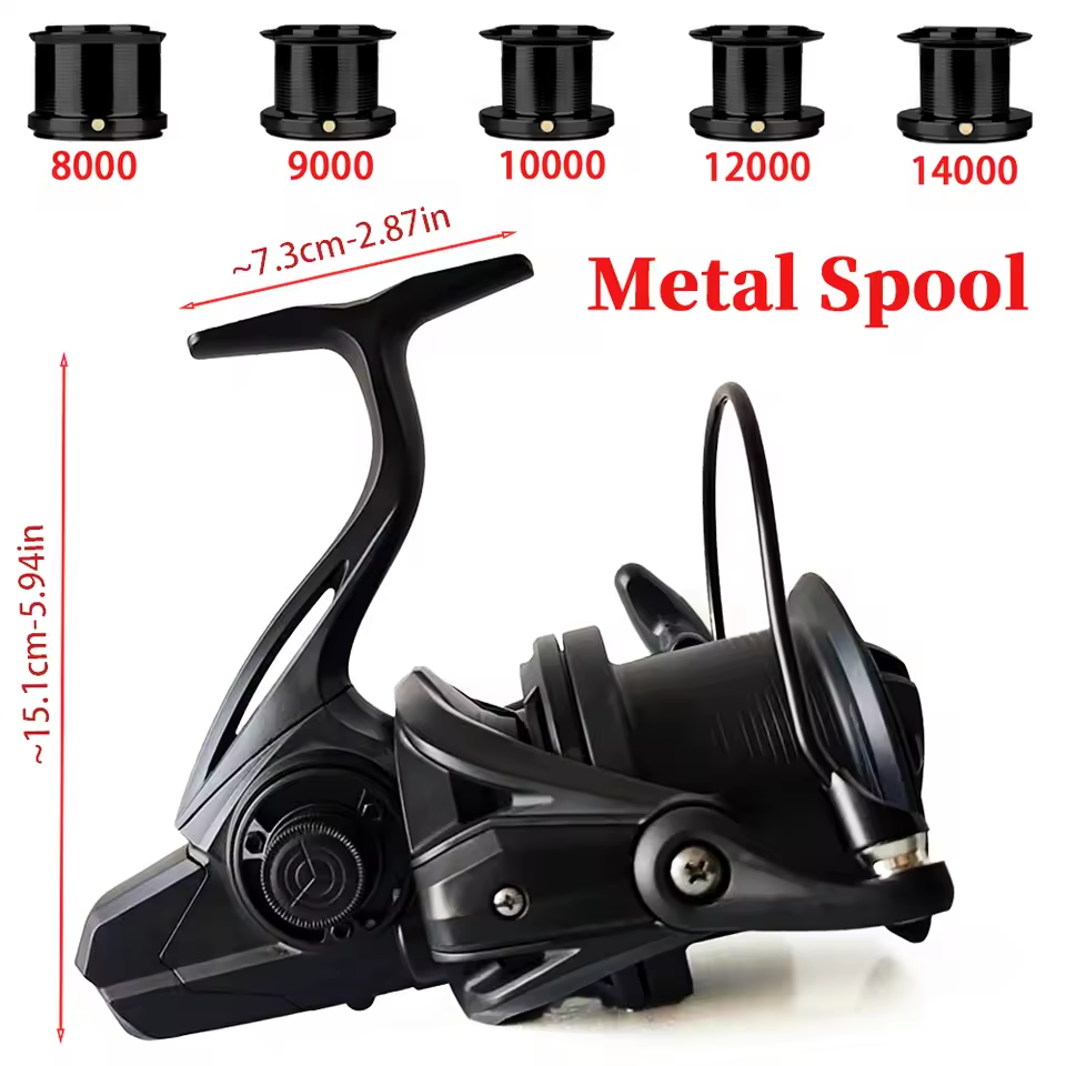 Mビッグスピニングフィッシングリール8000-14000ロン - Developing Tank Reel のレビューと価格