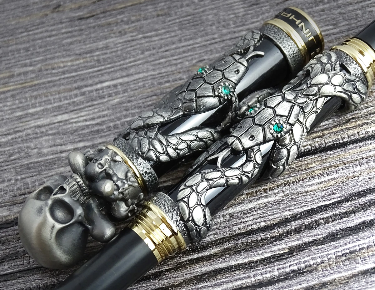 Jinhao-パーソナライズされたコイルボール,スケルトン, - Vintage Collectible Pens のレビューと価格