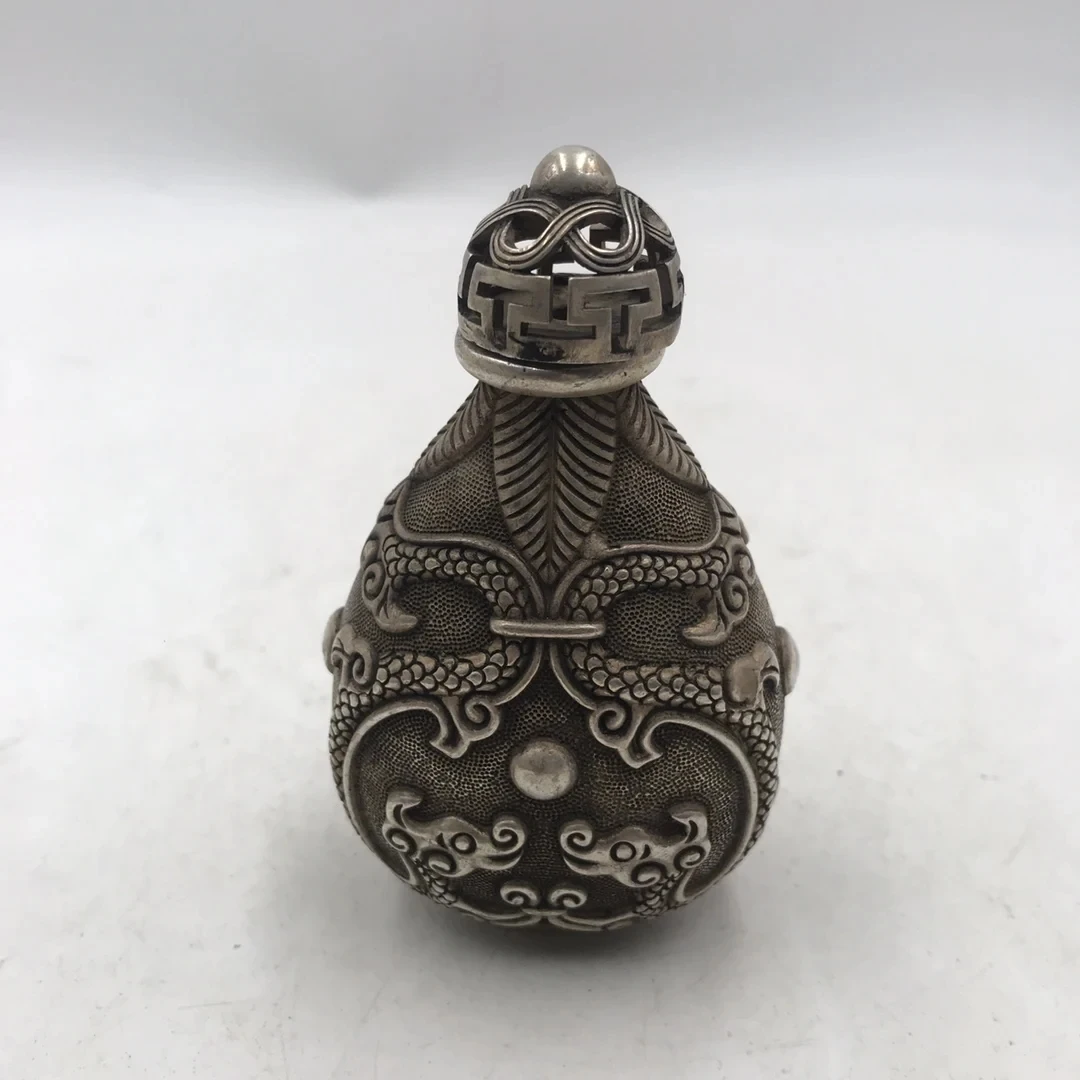 中国白銅嗅ぎタバコ瓶両面彫刻シガレットセットハイレリーフダブ - Vintage Collectible Bottles のレビューと価格