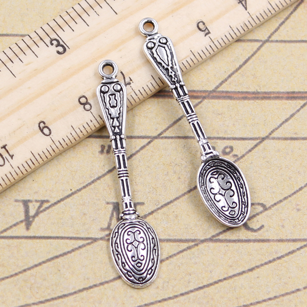 ブレスレット用ビーズ,20個,48x10mm,アンティークシ - Vintage Collectible Spoons のレビューと価格