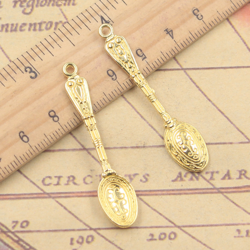 ブレスレット用ビーズ,20個,48x10mm,アンティークシ - Vintage Collectible Spoons のレビューと価格