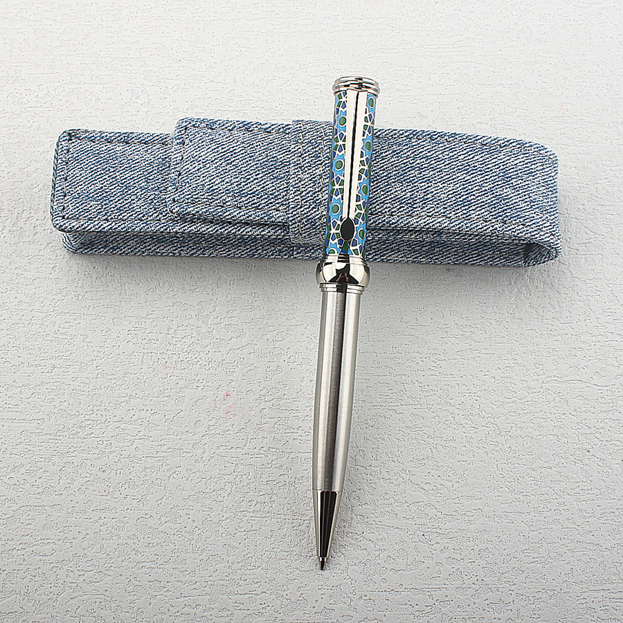 ヴィンテージ風の孔雀柄の金属製ボールペン。回転式で、高級感が - Vintage Collectible Pens のレビューと価格